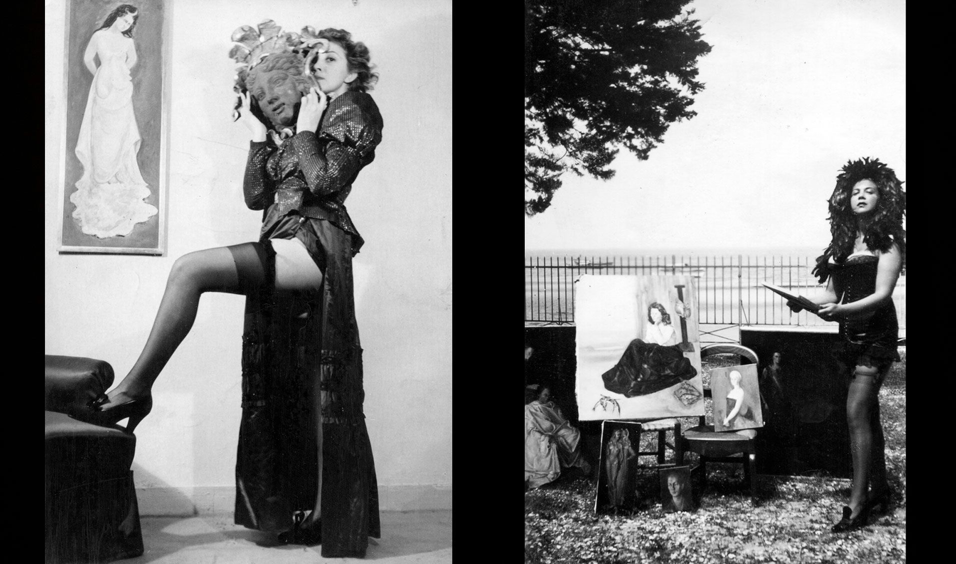 Leonor Fini, París,1938 - 40, fotografía anónima. Cortesía Leonor Fini Estate