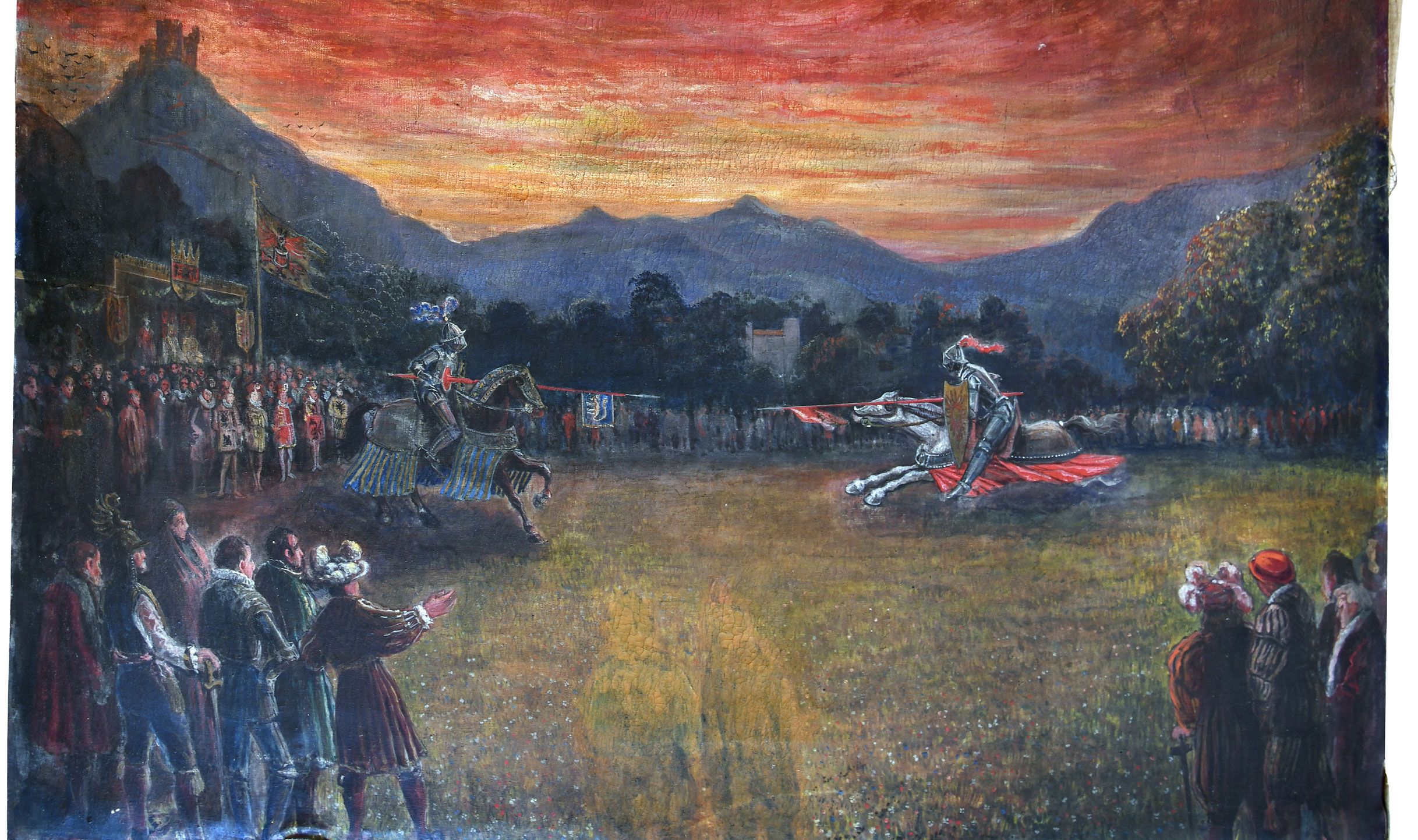 Rafel Forns: "Visión del infierno", oleo sobre lienzo 128x97 hacía 1900, colección particular, foto con derechos de autor, prohibida su reproducción total o parcial sin autorización del autor de la foto y el texto. Agustín Millán