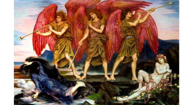 Evelyn De Morgan 1855–1919, Aurora Triunfante (también conocida como Amanecer)