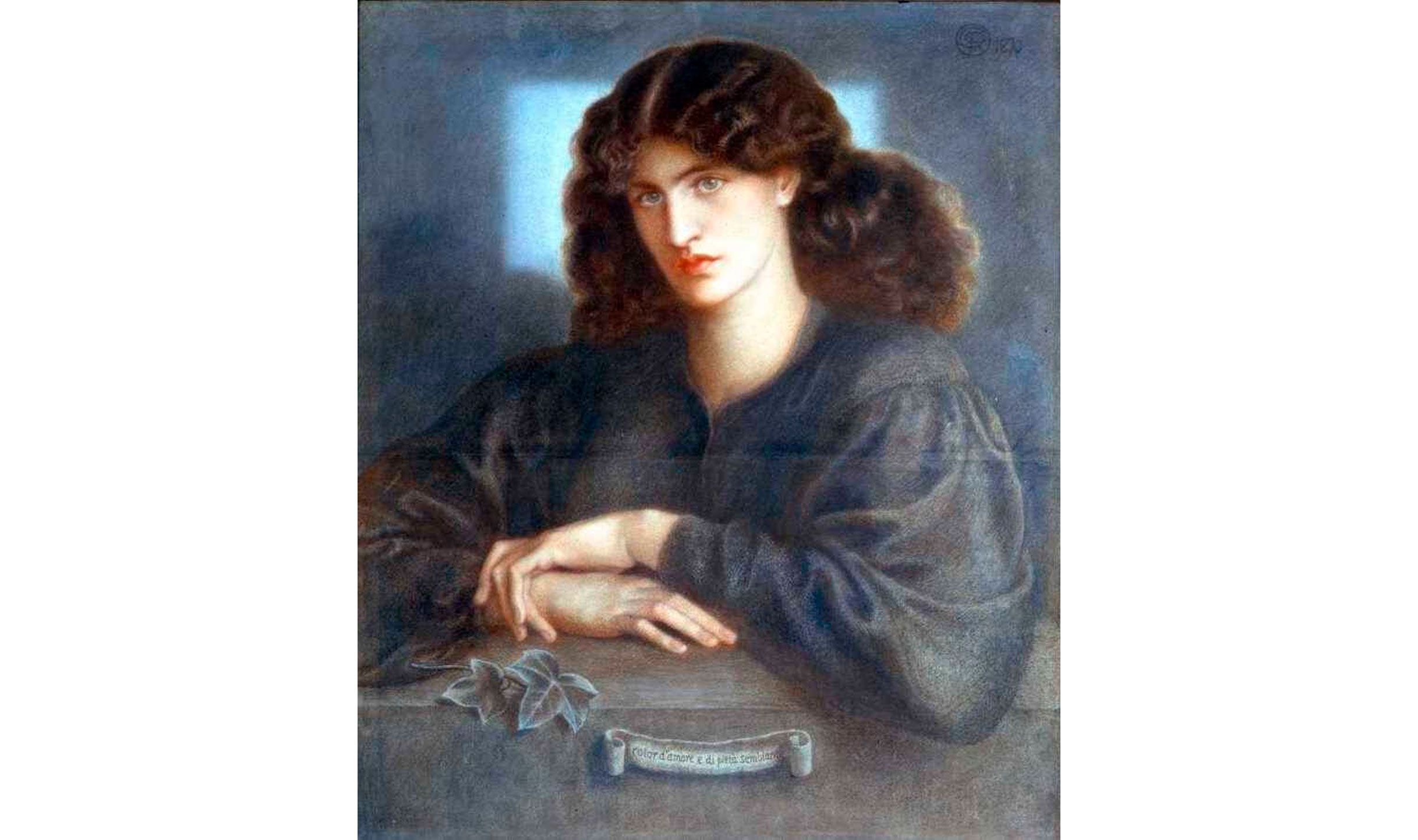 Dante Gabriel Rossetti   La mujer en la ventana, Museo Fogg