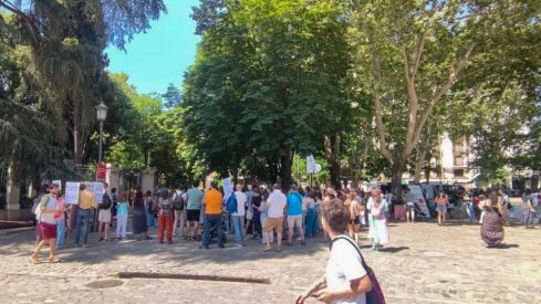 Concentración en en Madrid por una infancia sin Smarphones