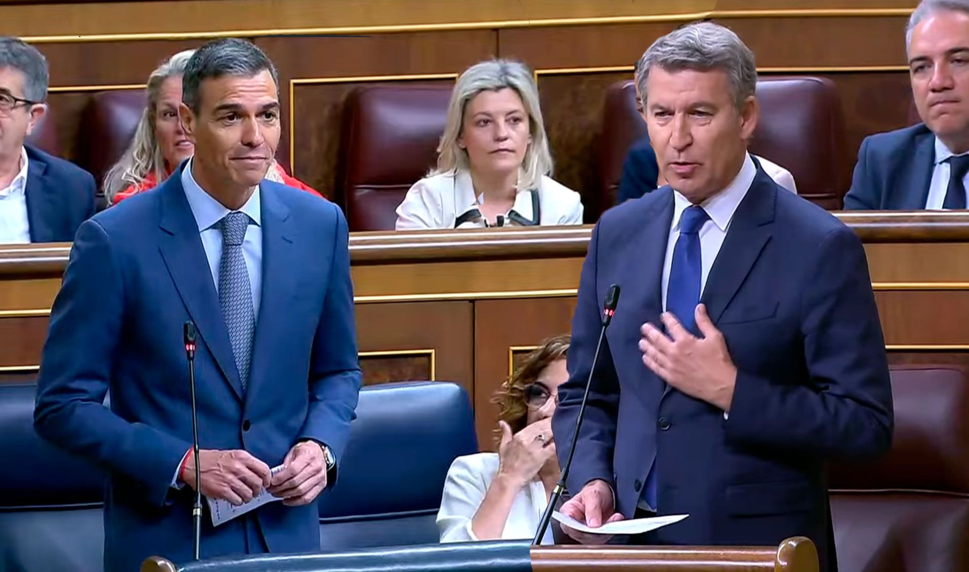 Pedro Sánchez y Alberto Núñez Feijóo en una imagen de archivo