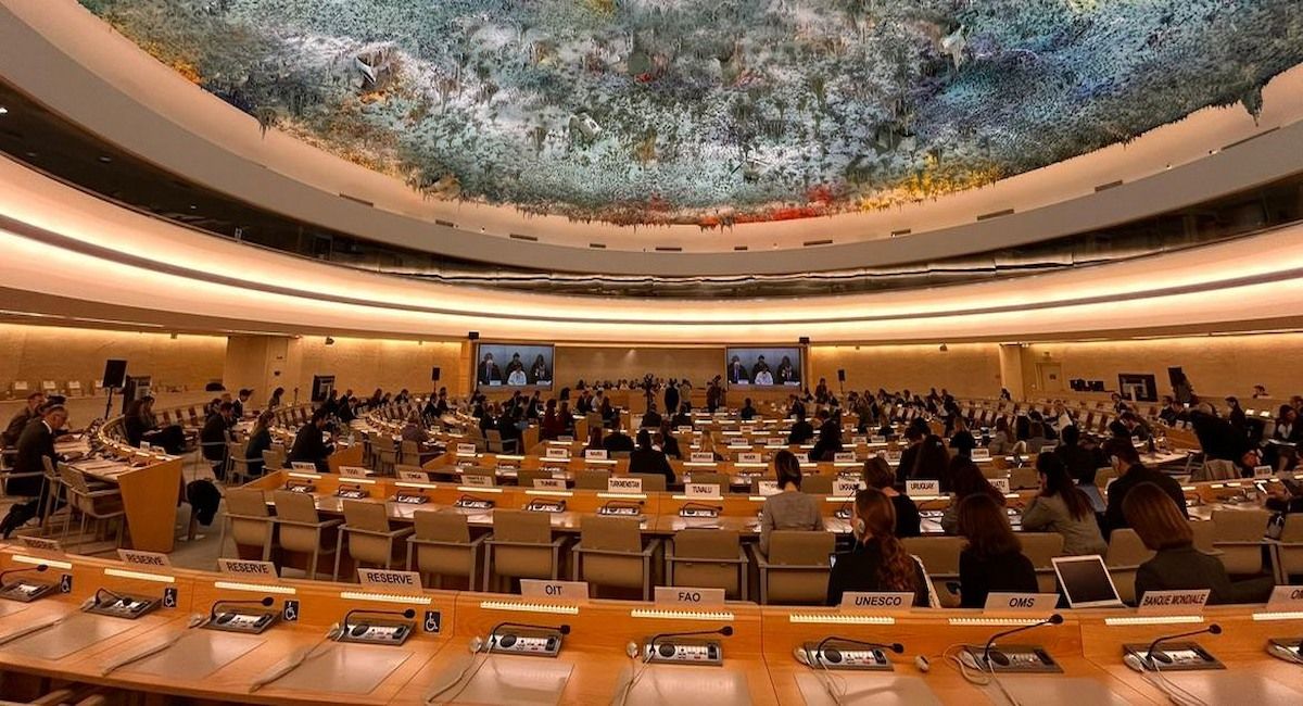 El Consejo de Derechos Humanos en una reunión sobre la situación Irán-Israel. | Foto: OHCHR