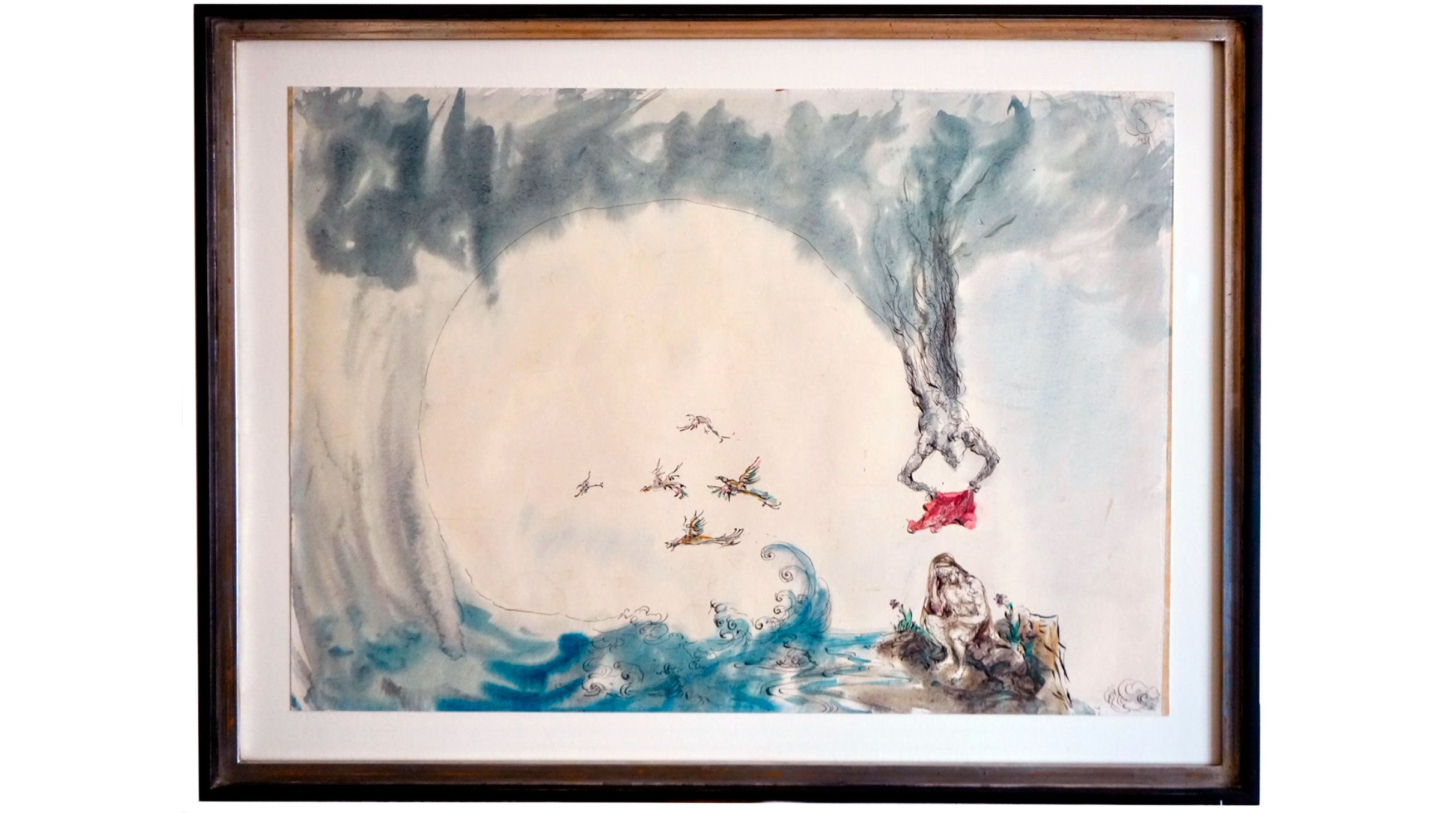 Los sueños de la virginidad de María, anonimo, 1988, acuarela, colección particular