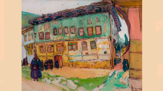 JANE PETERSON (1876–1965) Sultana's Palace, Constantinople, 1924 JANE PETERSON (1876–1965) Sultana's Palace, Constantinople, 1924