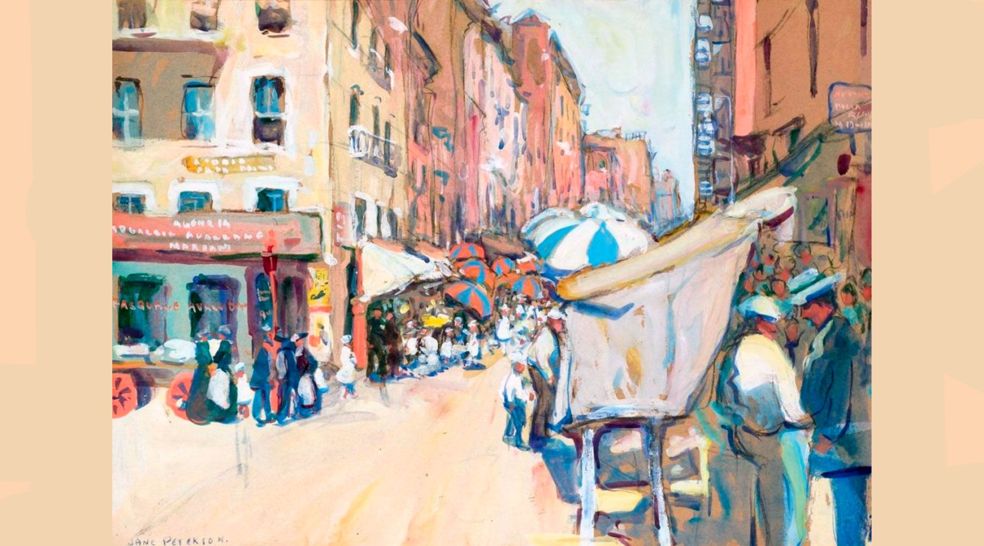 Jane Peterson, “The Ghetto, New York” 1916 Jane Peterson, “The Ghetto, New York” 1916