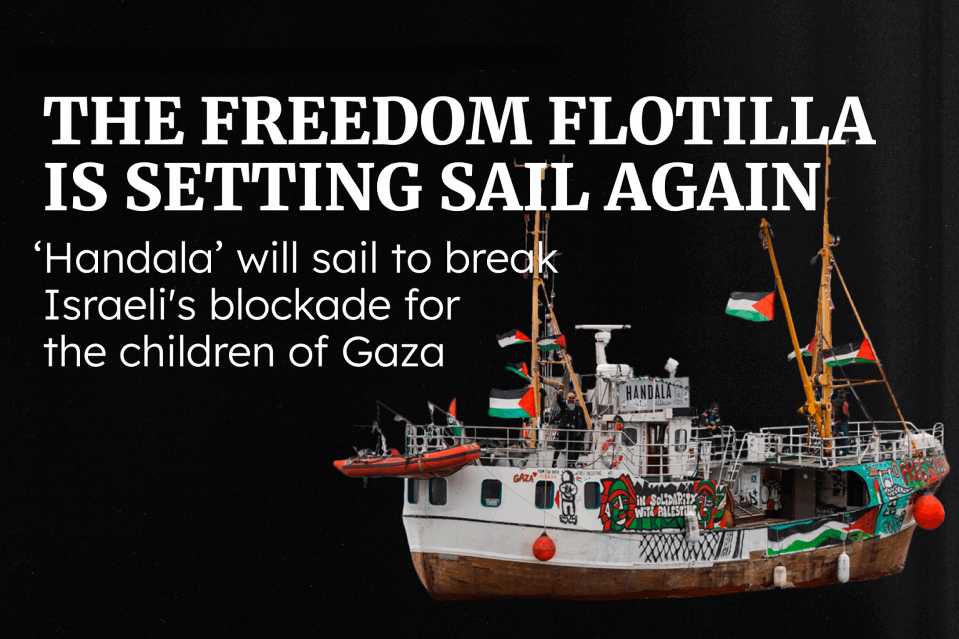 Flotilla de la libertad zarpa de nuevo