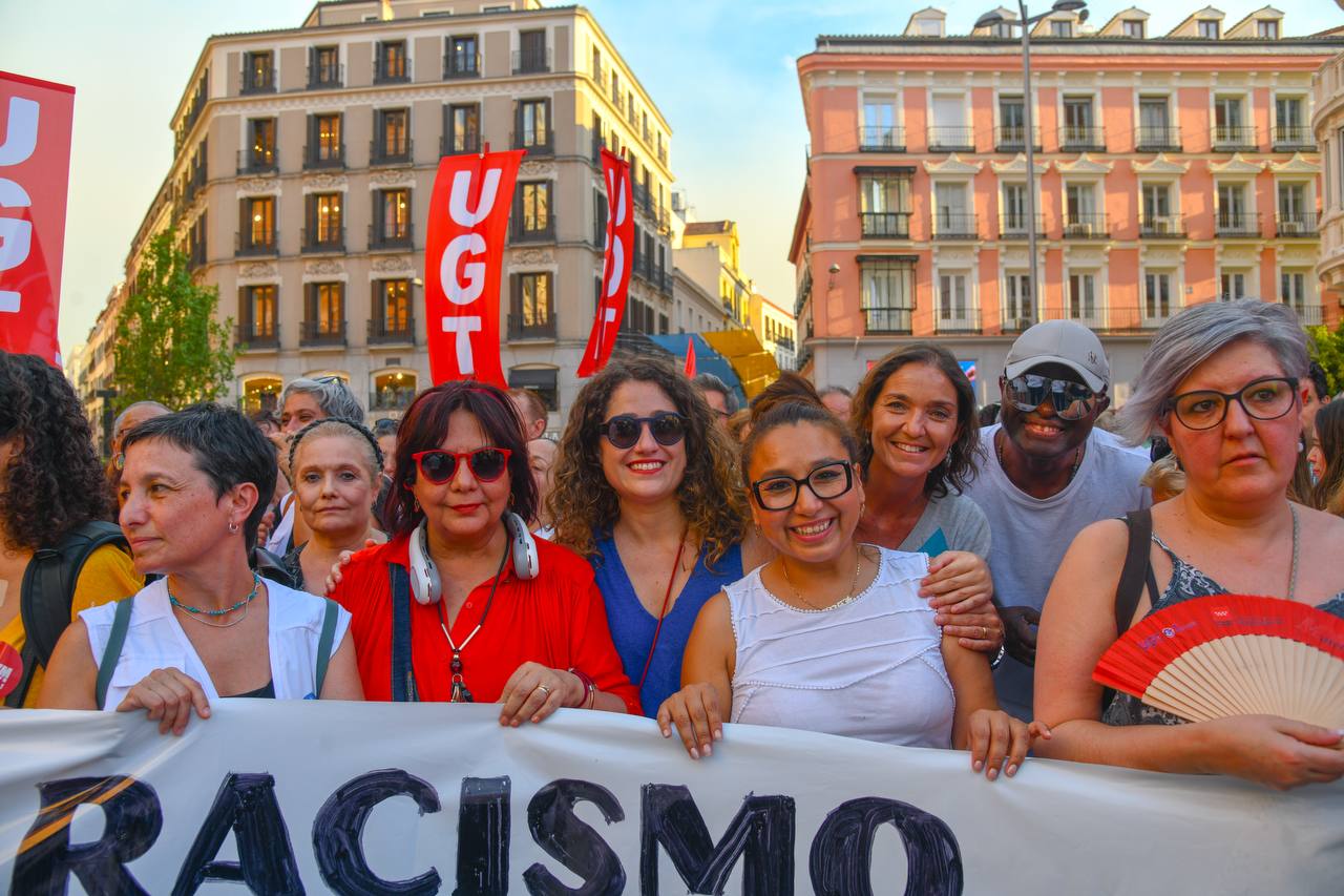 Concentración contra el racismo en Madrid, foto Agustín Millán
