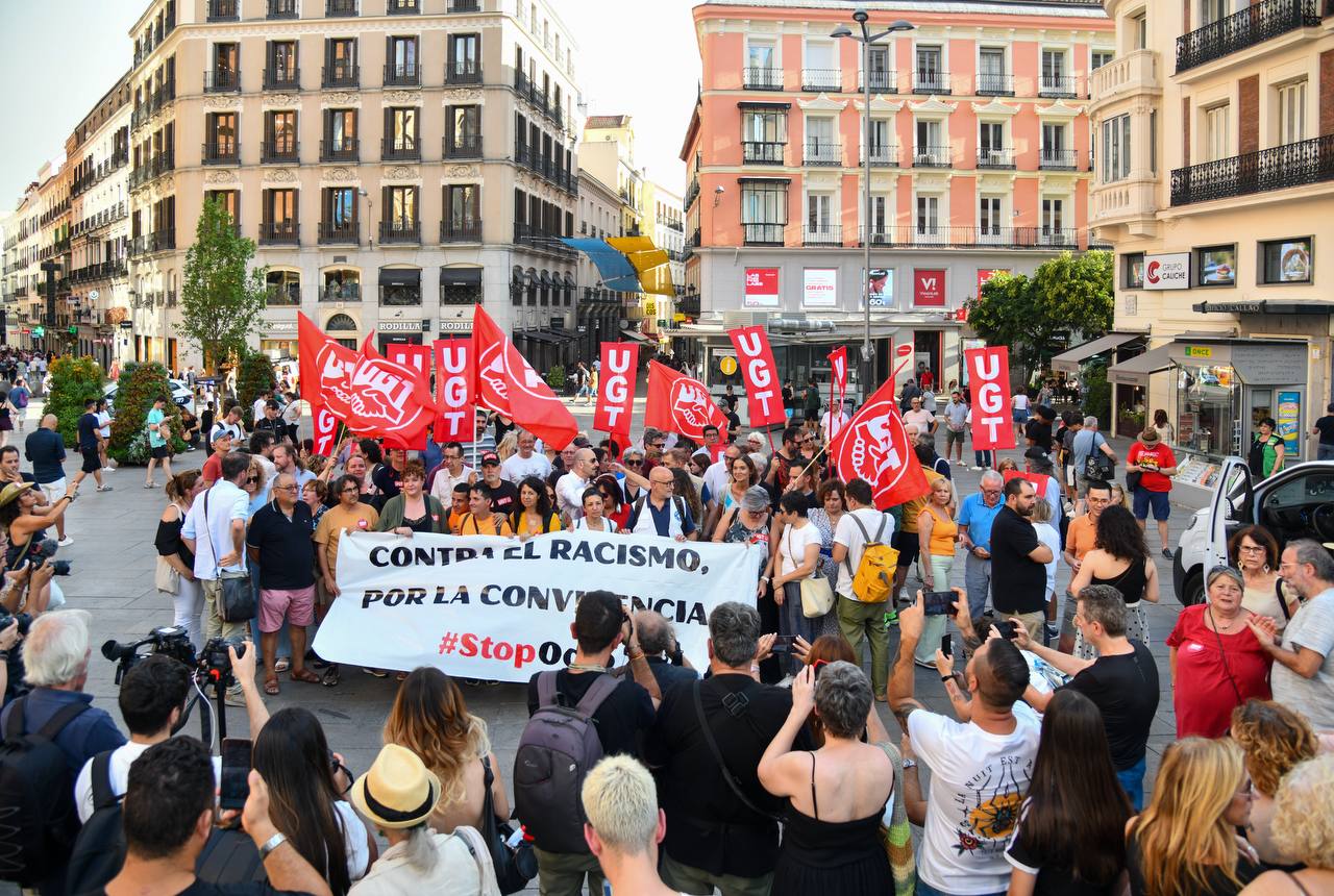 Concentración contra el racismo en Madrid, foto Agustín Millán