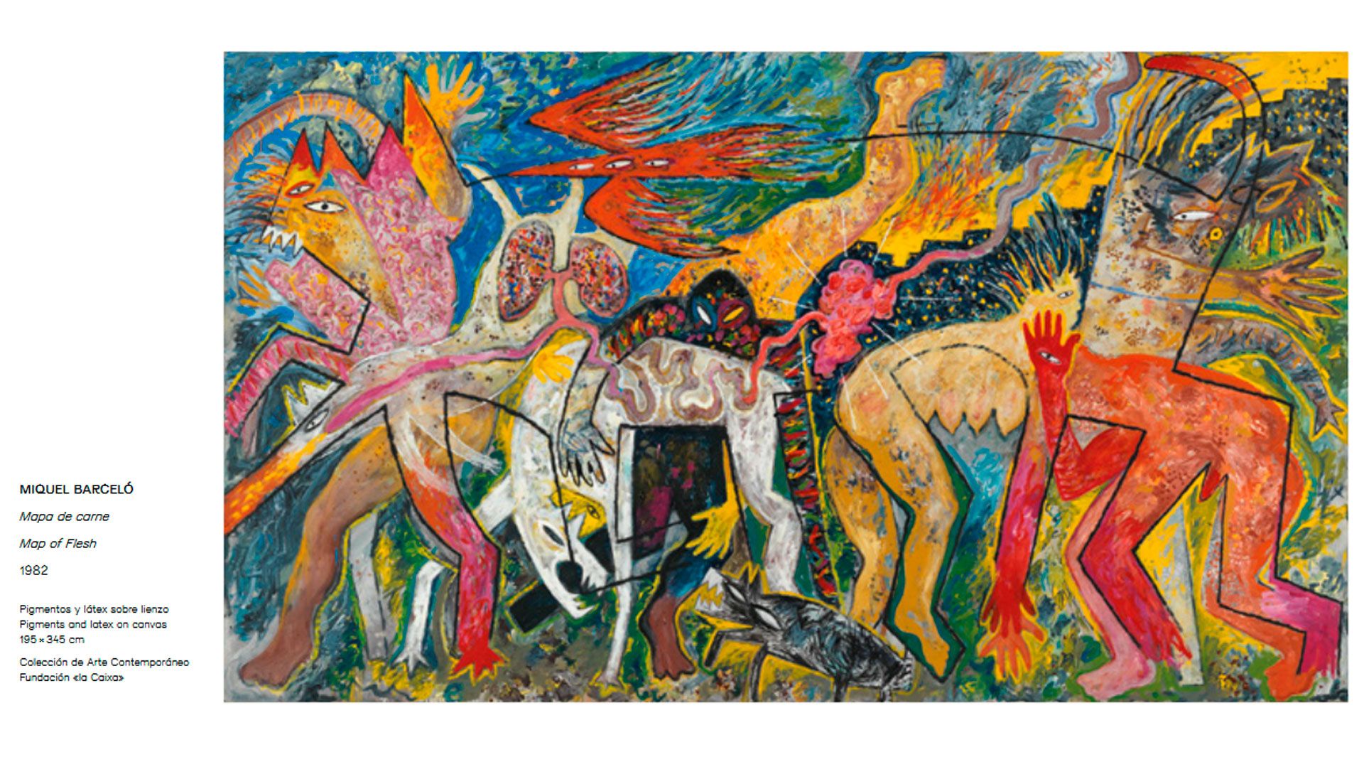 'Mapa de carne' (1982), de Miquel Barceló. Colección de Arte Contemporáneo Fundación “la Caixa” 'Mapa de carne' (1982), de Miquel Barceló. Colección de Arte Contemporáneo Fundación “la Caixa”