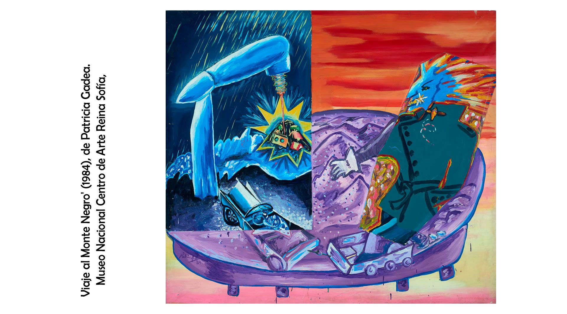 'Viaje al Monte Negro' (1984), de Patricia Gadea. Museo Nacional Centro de Arte Reina Sofía, Madrid 'Viaje al Monte Negro' (1984), de Patricia Gadea. Museo Nacional Centro de Arte Reina Sofía, Madrid