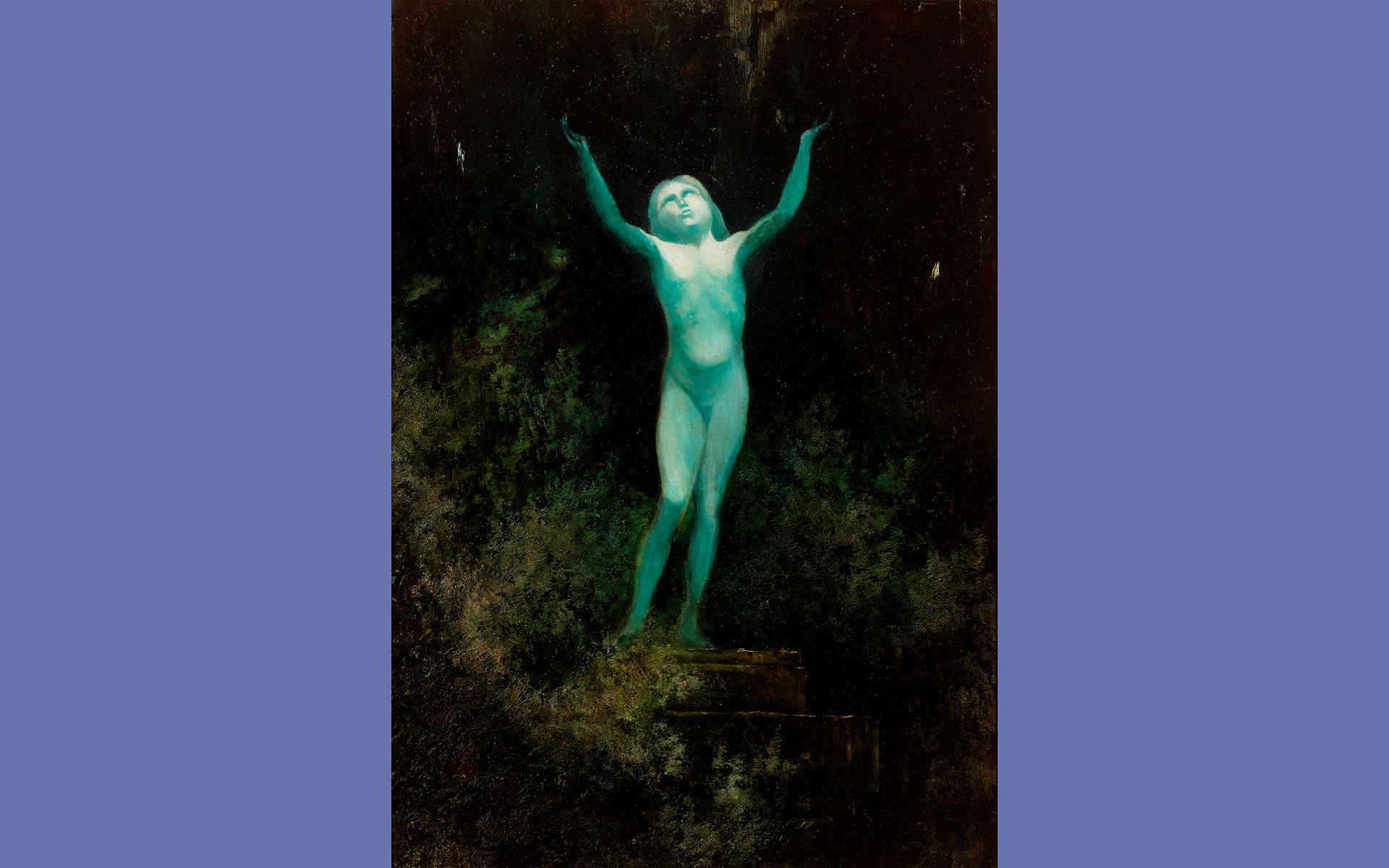 'La aparición: un cuerpo sideral' (cerca de 1900), de Karl Wilhelm Diefenbach. Marty Kelly (The Jack Daulton Collection) 'La aparición: un cuerpo sideral' (cerca de 1900), de Karl Wilhelm Diefenbach. Marty Kelly (The Jack Daulton Collection)