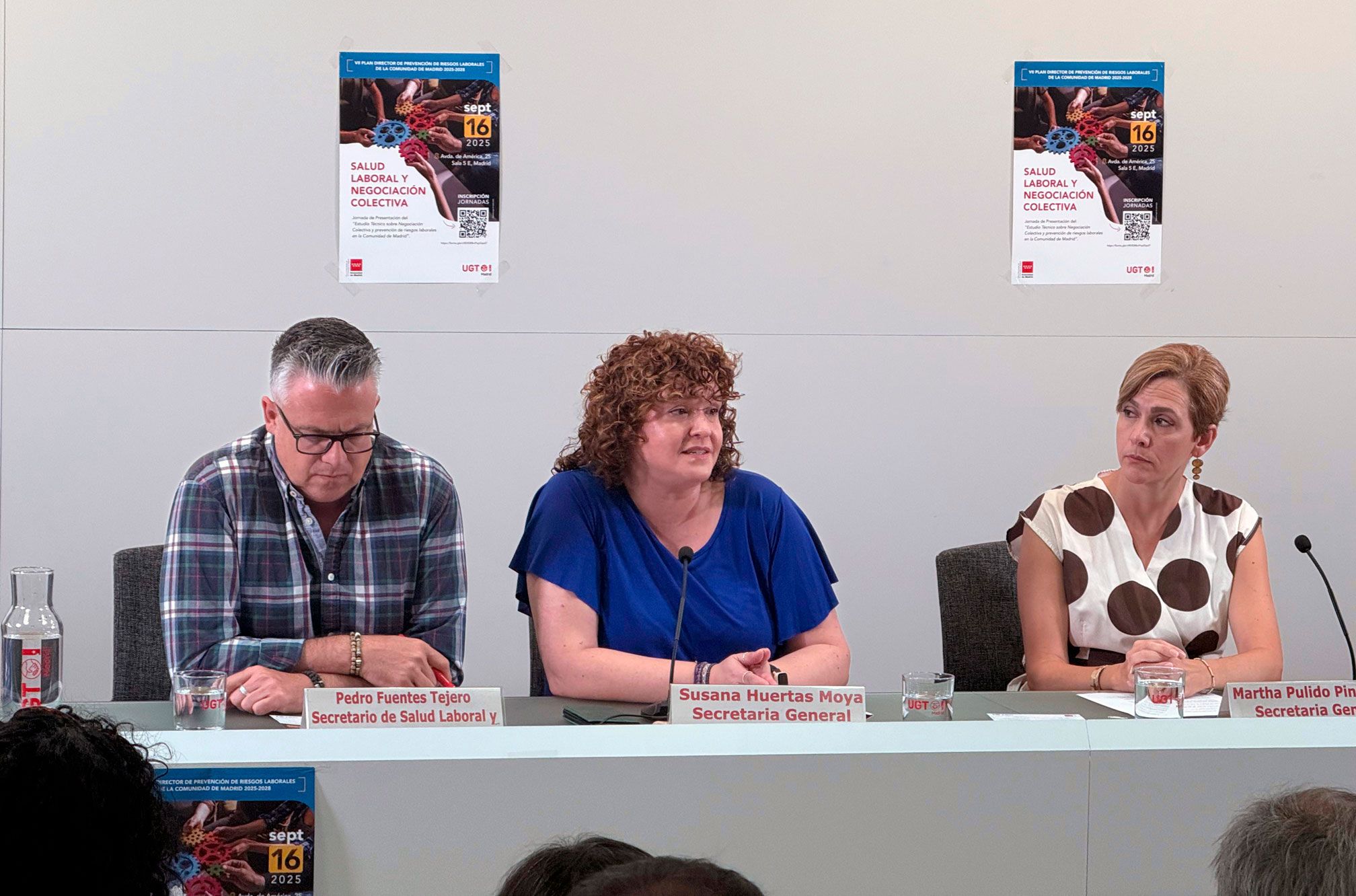 Susana Huertas Moya, secretaria general de UGT Madrid inaugura la Jornada SALUD LABORAL Y NEGOCIACIÓN COLECTIVA