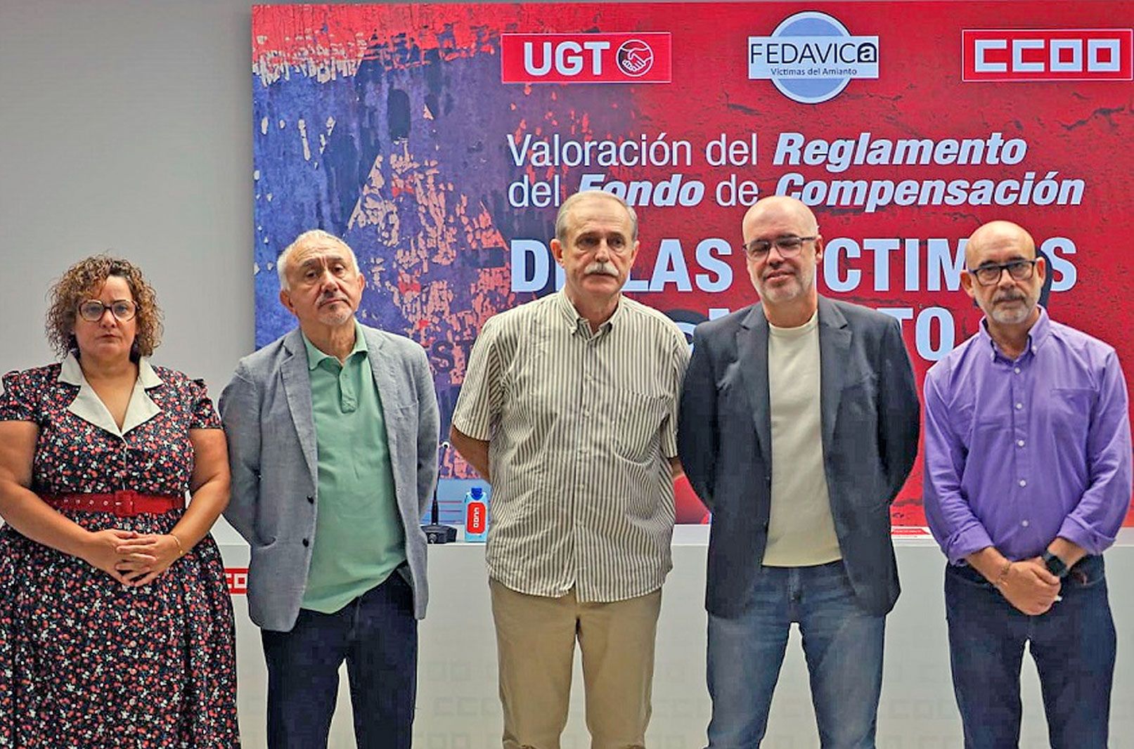 UGT, CCOO y FEDAVICA denuncian que el reglamento excluye a víctimas medioambientales y herederos, y fija indemnizaciones muy por debajo de las sentencias judiciales