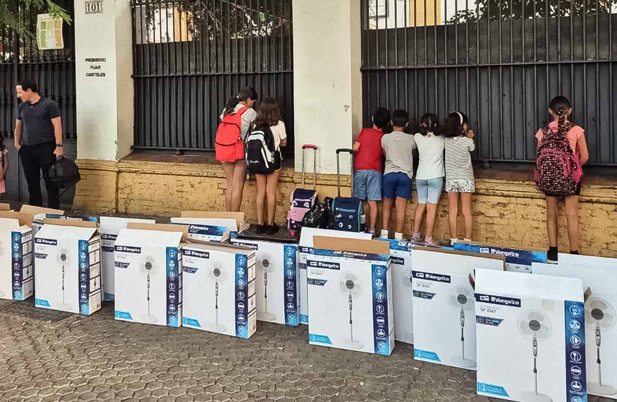 protesta calor ceip borbolla foto2
