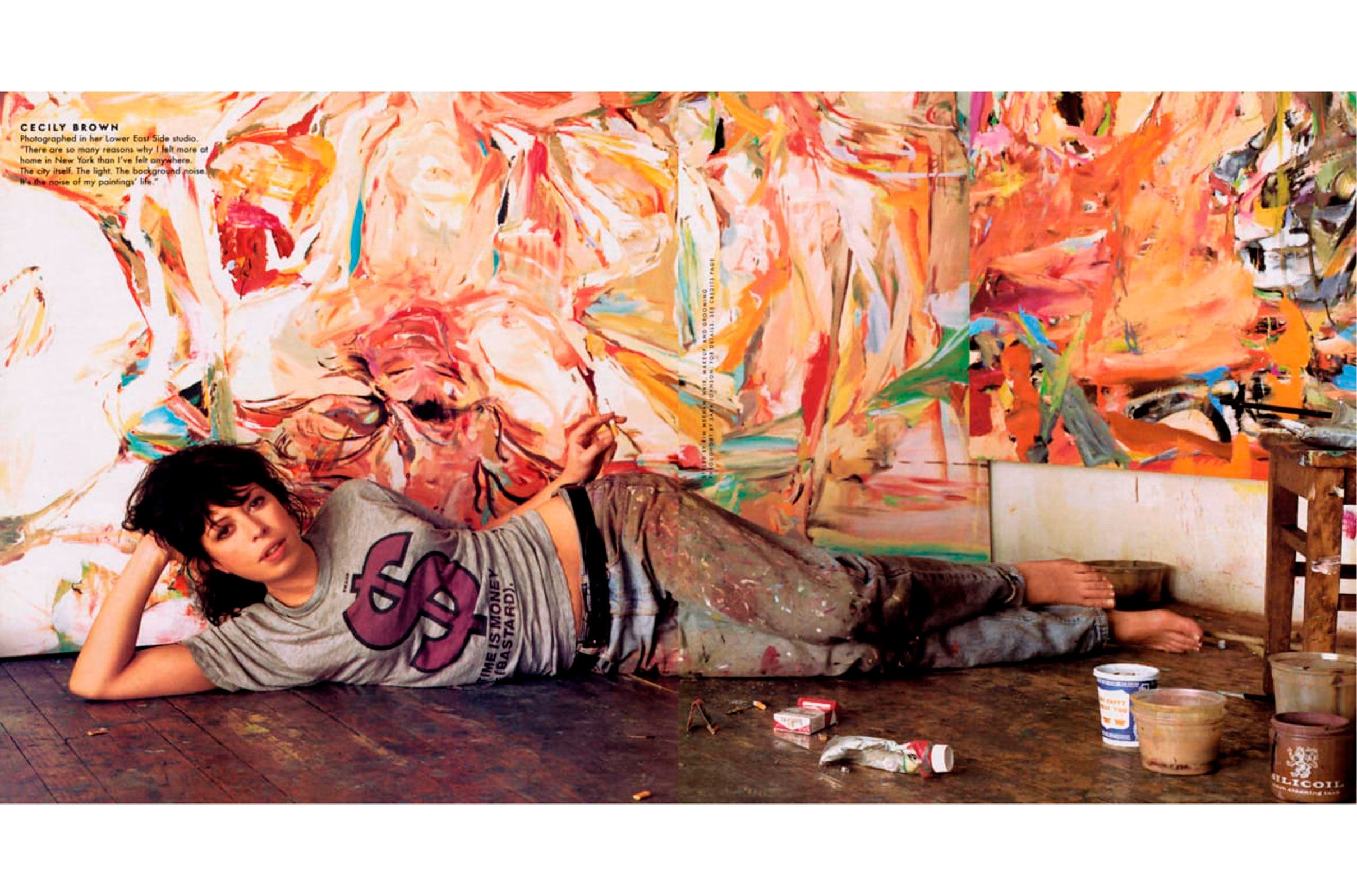 Cecily Brown para la revista Vanity Fair fotografiada por Todd Eberle Cecily Brown para la revista Vanity Fair fotografiada por Todd Eberle