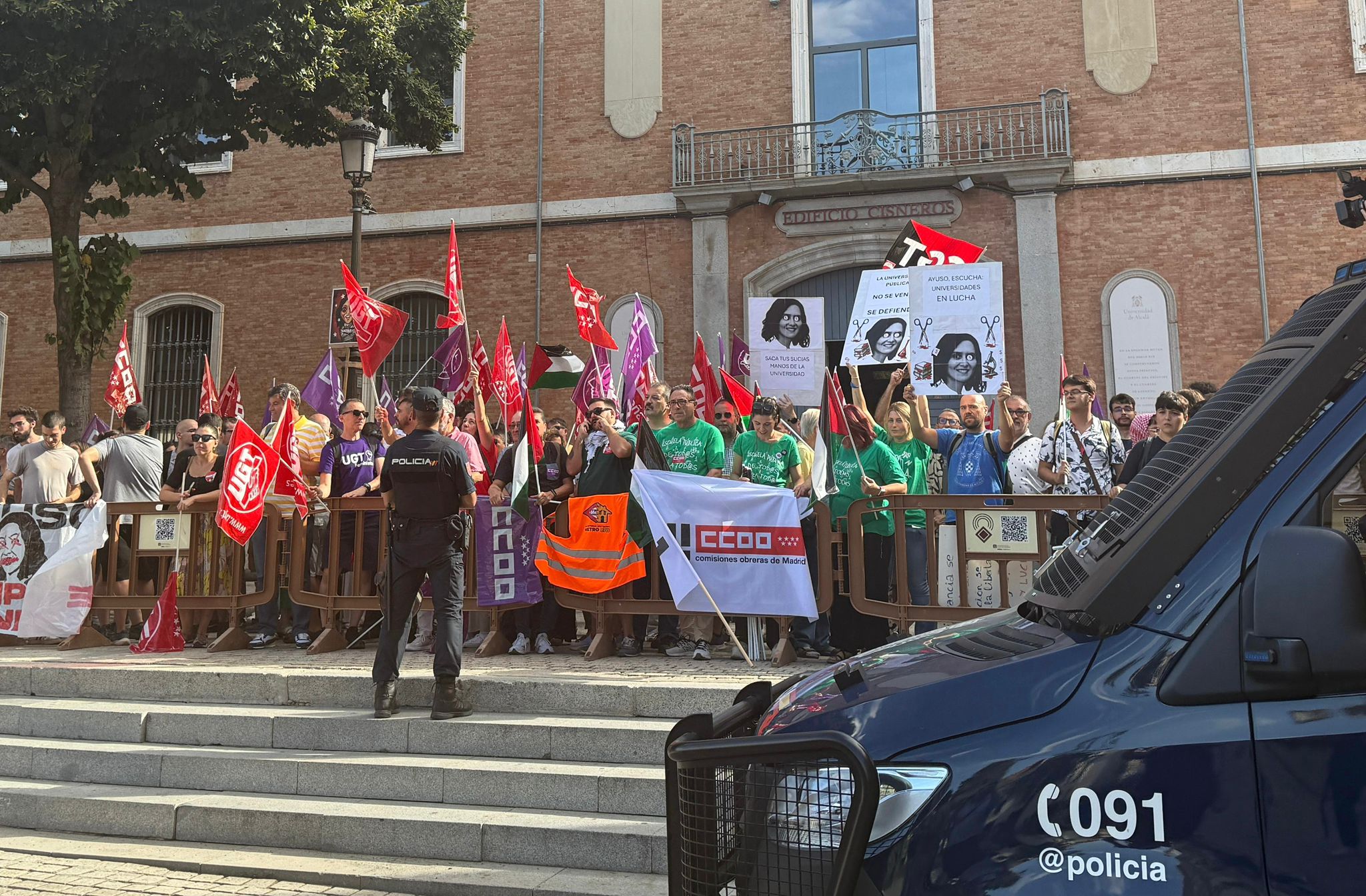 Protestas de los sindicatos en Alcalá de Henares