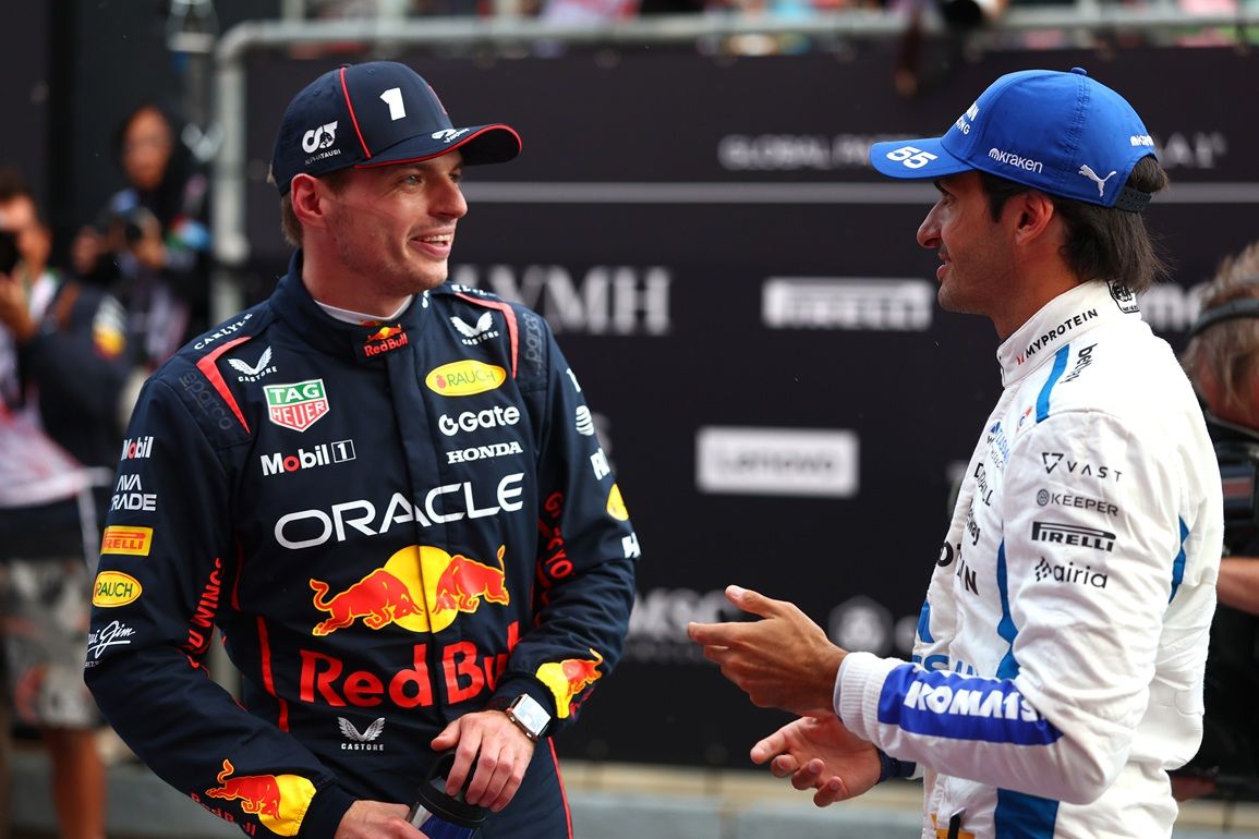 Verstappen y Carlos Sáinz