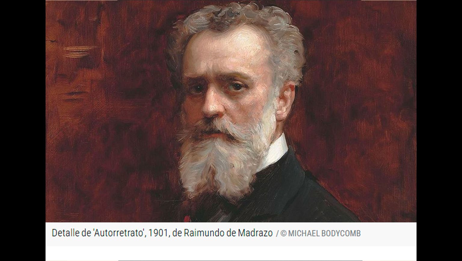Detalle de 'Autorretrato', 1901, de Raimundo de Madrazo © Michael Bodycomb