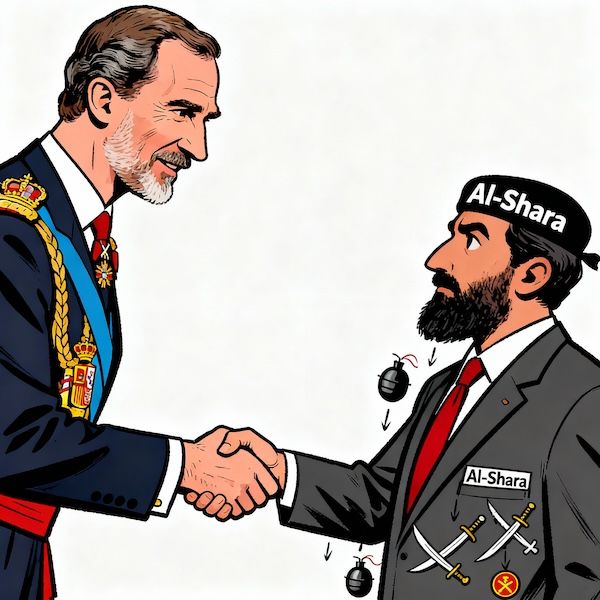Felipe y el terrorista más buscado del mundo. Generada por IA