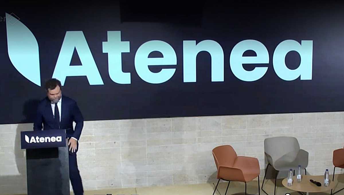 Espinosa de los Monteros durante la inauguración de su laboratorio de ideas