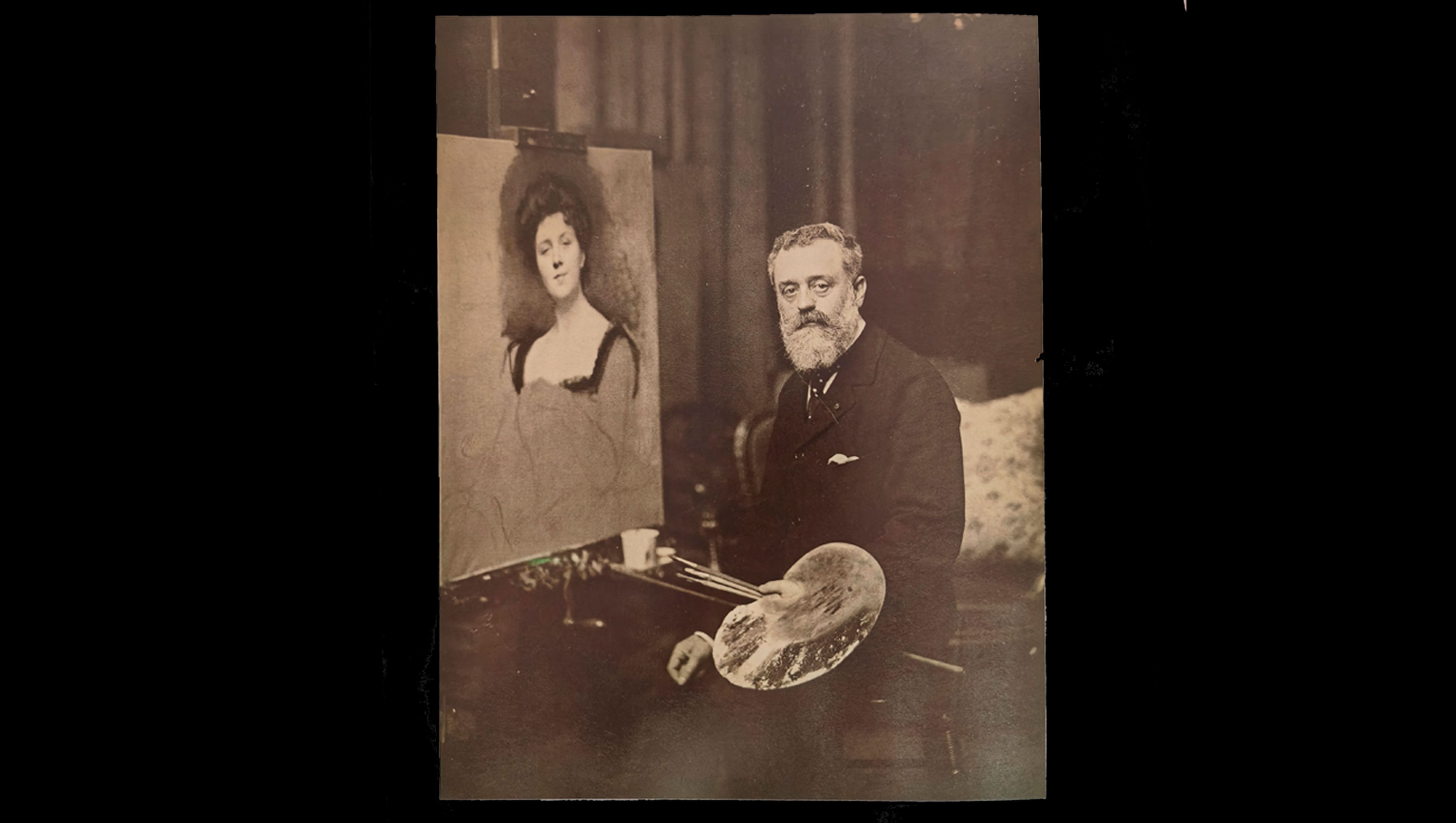 Raimundo de Madrazo en su estudio