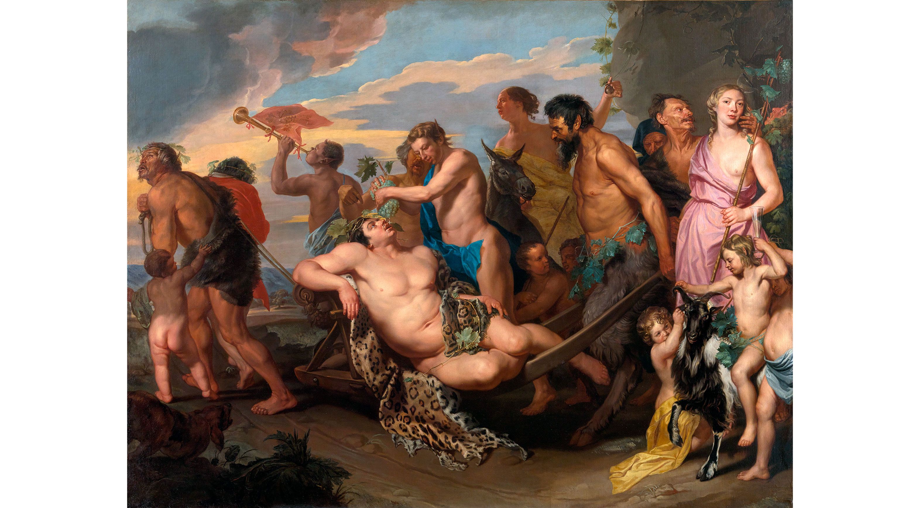 Michaelina Wautier Der Triumph des Bacchus 1655/59 Öl auf Leinwand, 271,5 × 355,5 cm Kunsthistorisches Museum, Gemäldegalerie © KHM-Museumsverband