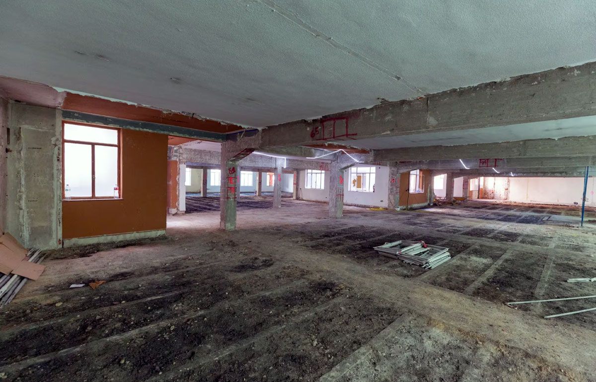 El interior en obras del edificio, en una imagen de la empresa Rehbilita.