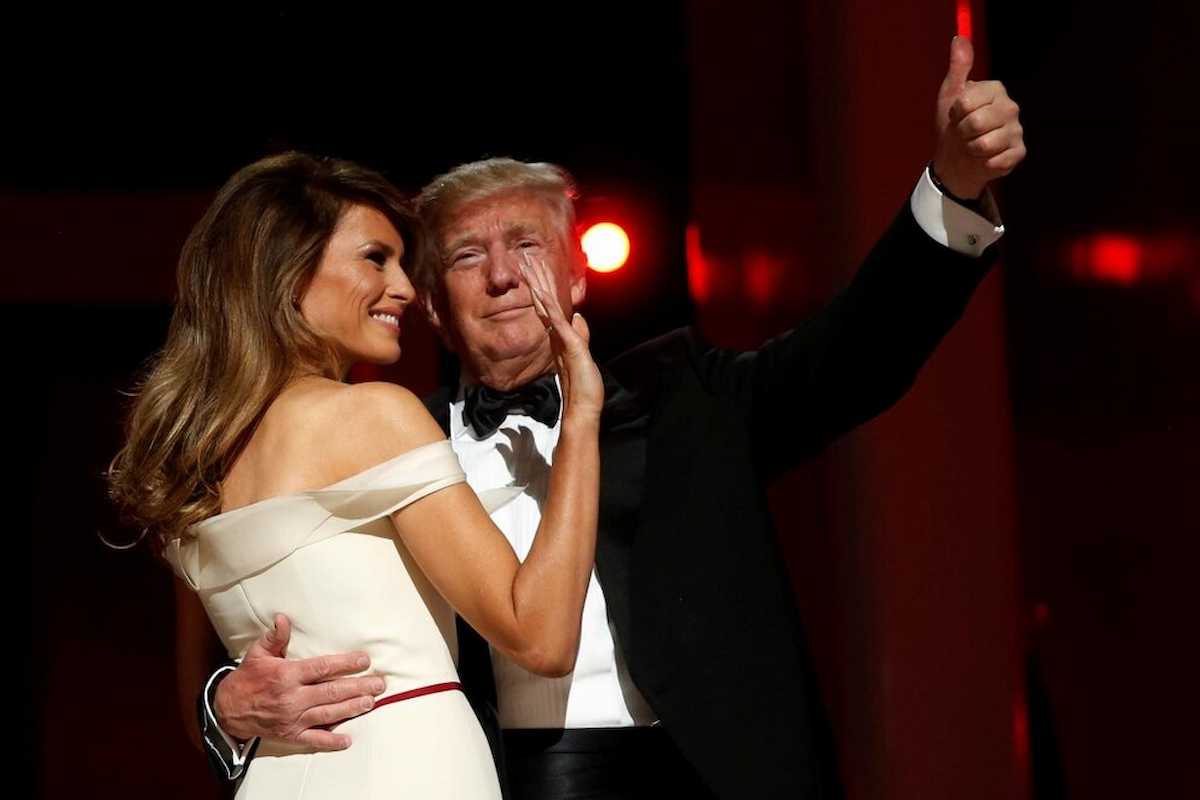 Trump con su esposa Melania. El líder de EE.UU. aspira al Nobel de la Paz