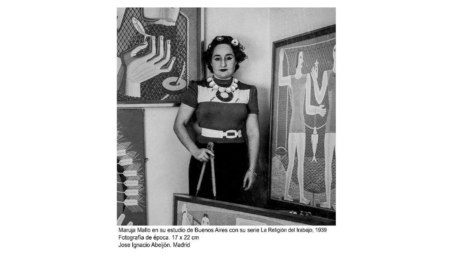 Maruja Mallo en su estudio de Buenos Aires Maruja Mallo en su estudio de Buenos Aires