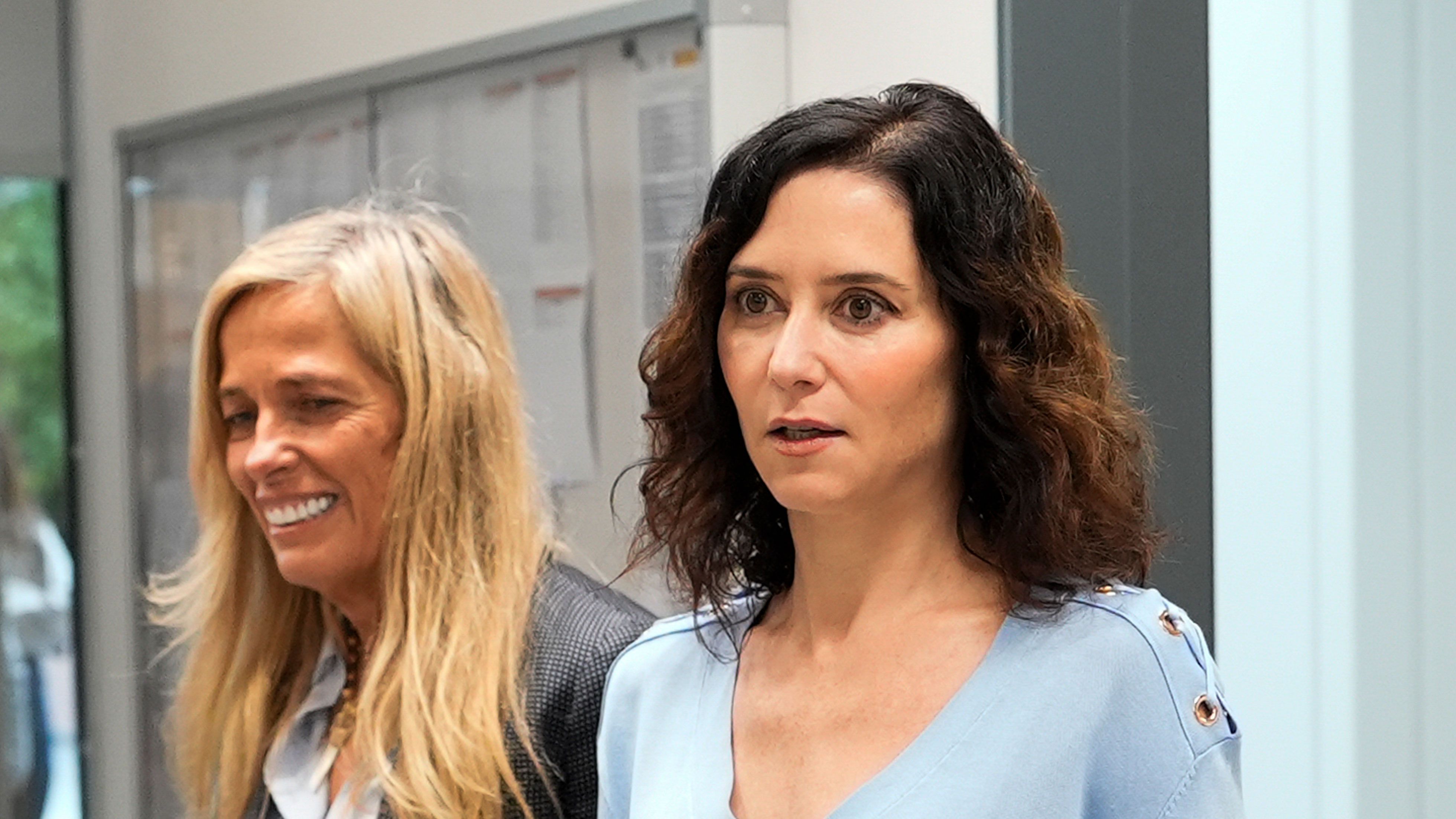 La presidenta de la Comunidad de Madrid, Isabel Díaz Ayuso, hoy, en la inauguración de la Oficina de Empleo del Barrio de la Concepción de la capital