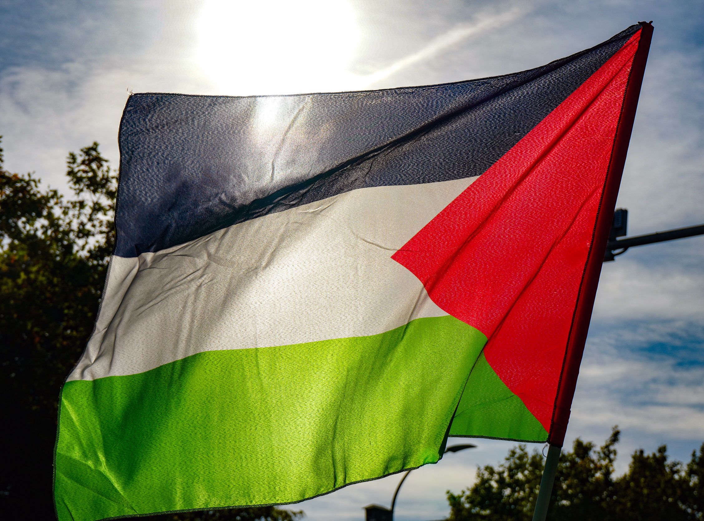 Bandera Palestina. Foto Agustín Millán Bandera Palestina. Foto Agustín Millán