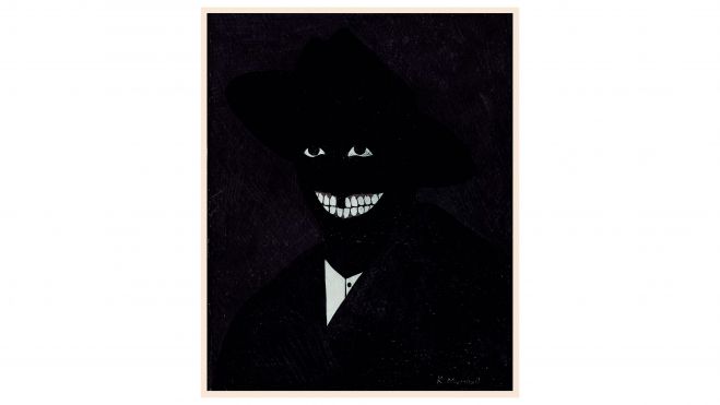 Kerry James Marshall A Portrait of the Artist as a Shadow of His Former Self, 1980 Photo © Museum Associates/LACMA © Kerry James Marshall. Courtesy of the Royal Academy Kerry James Marshall A Portrait of the Artist as a Shadow of His Former Self, 1980 Photo © Museum Associates/LACMA © Kerry James Marshall. Courtesy of the Royal Academy