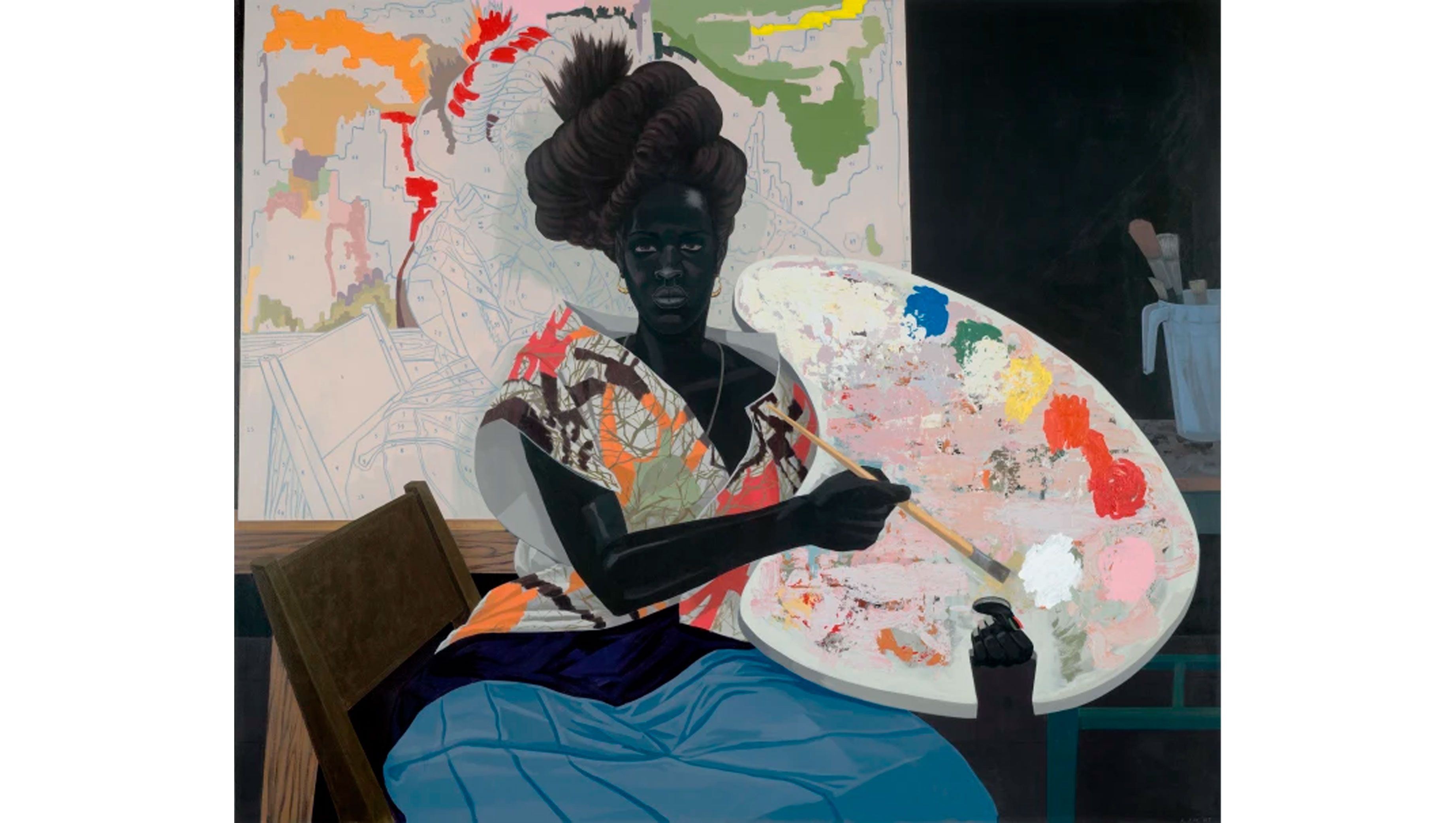 Kerry James Marshall, Untitled, 2009  Acrylic on PVC panel. 155.3 x 185.1 cm. Yale University Art Gallery, Purchased with the Janet and Simeon Braguin Fund and a gift from Jacqueline L. Bradley, B.A. 1979. © Kerry James Marshall