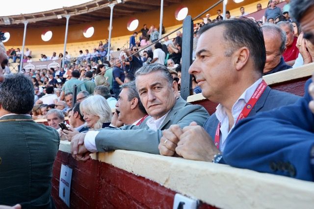 Antonio Sanz, este domingo, en un festival taurino durante el Día Internacional del Cáncer de Mama.