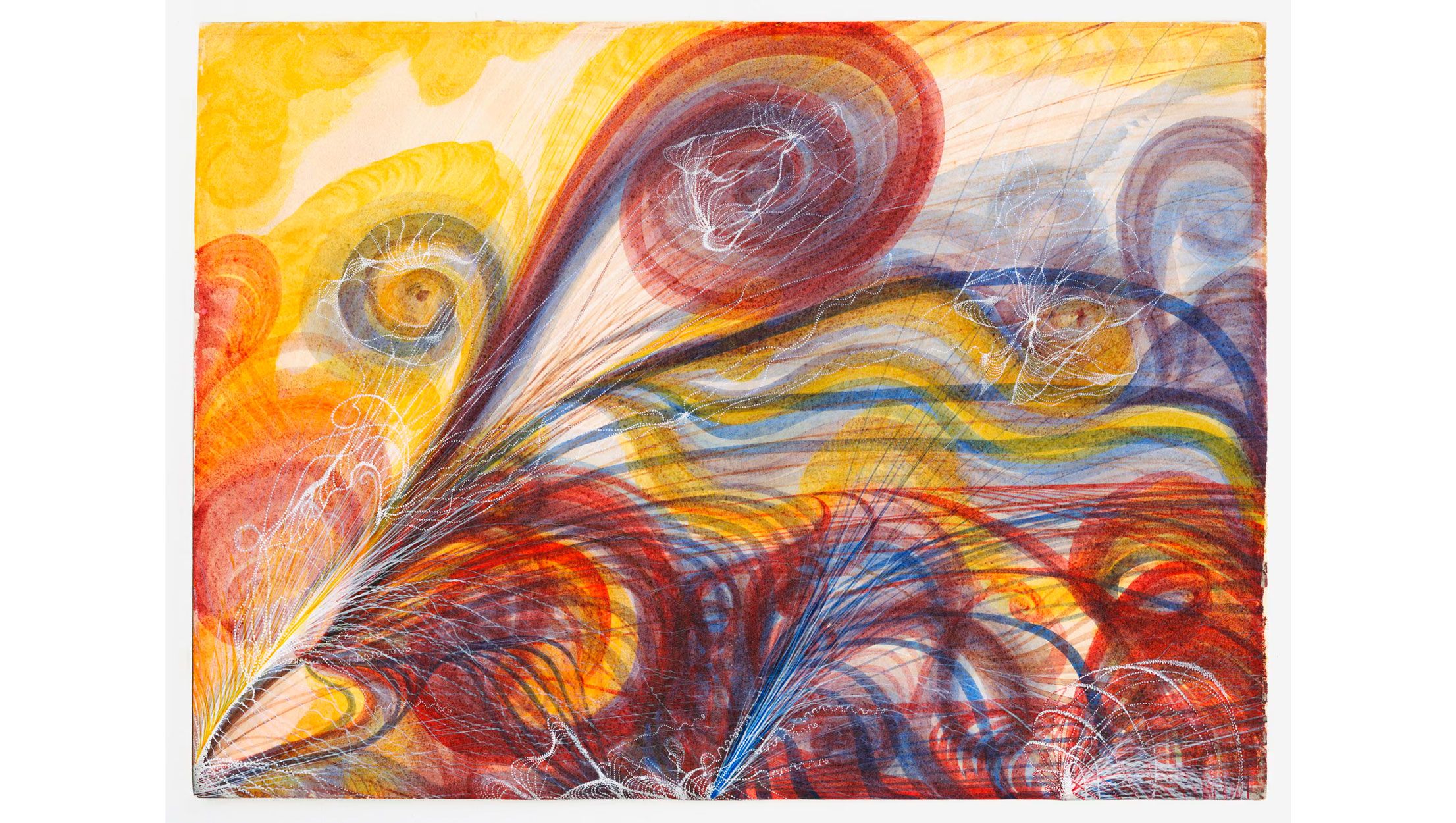 ‘Some holy fire’ ... The Eye of God (25 Sept 1862) – the inscription on the reverse names Correggio as Houghton’s spirit guide. Photograph Victorian Spiritualists’ Union, Melbourne, Australia