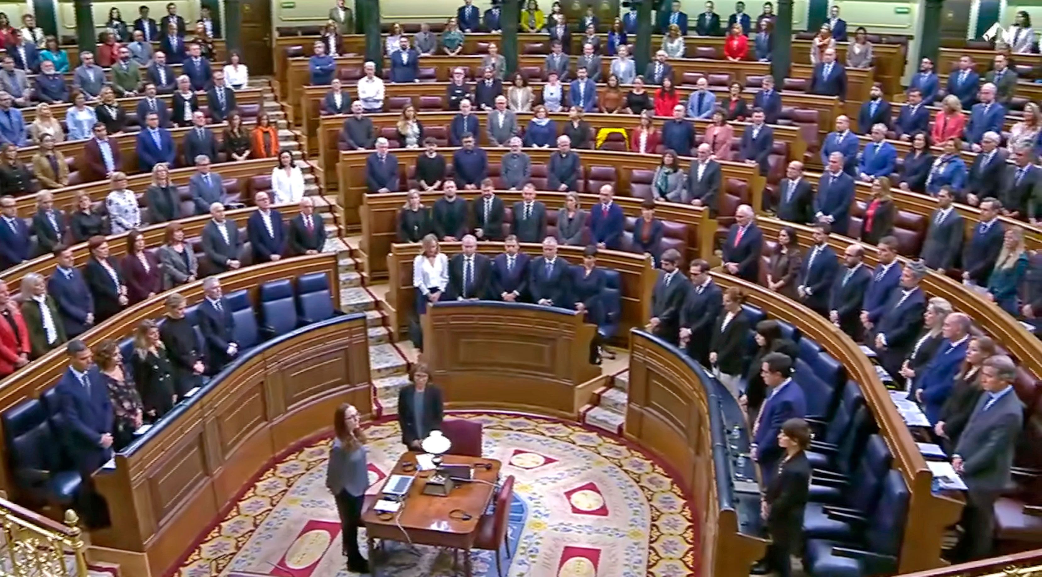 Minuto de silencio por las víctimas de la Dana en el Congreso
