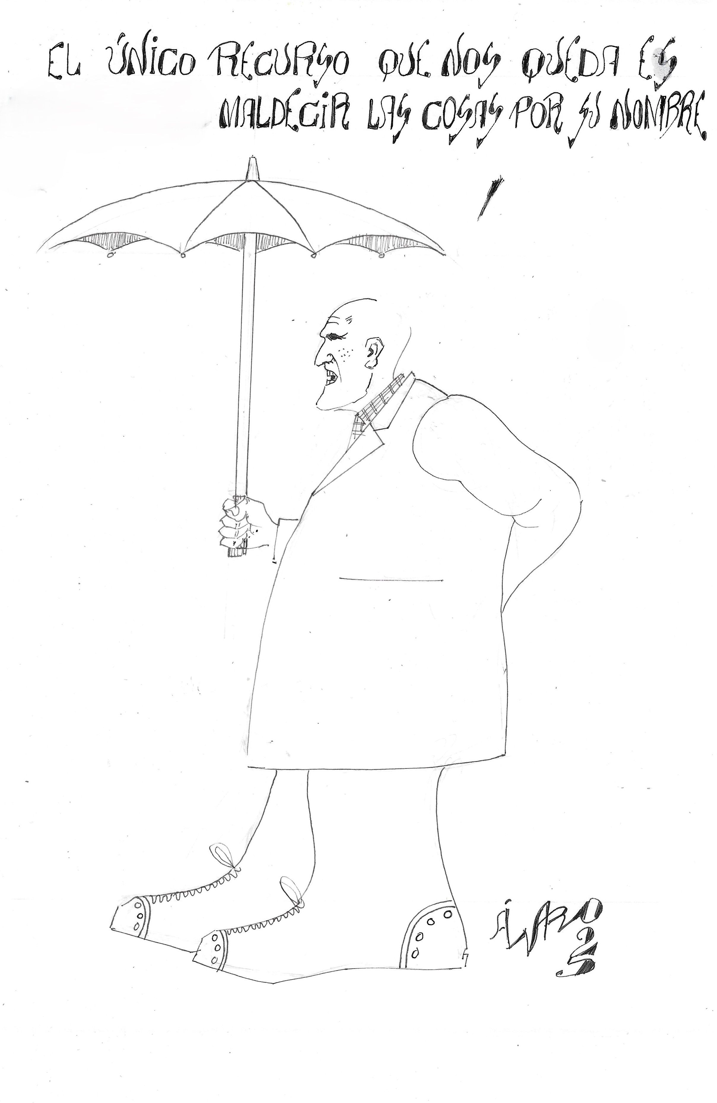 Cabreo bajo el diluvio