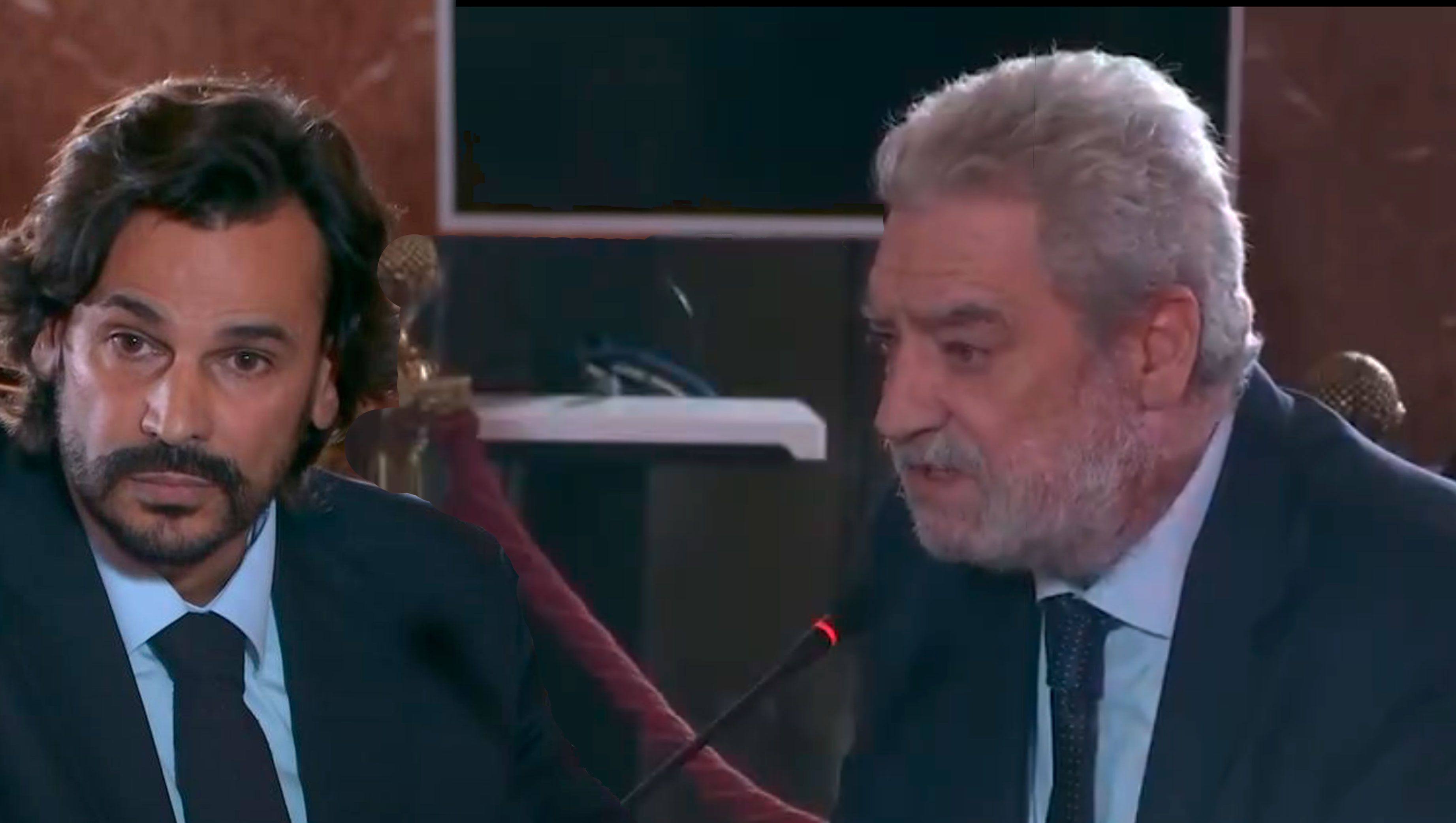 Miguel Ángel Rodríguez, jefe de gabinete de la presidenta de la Comunidad de Madrid, Isabel Díaz Ayuso, y Gónzalez Amador, novio de Ayuso ante el Tribunal Supremo este martes.