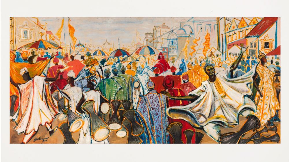 Ben Enwonwu, The Durbar of Eid ul Fitr, Kano, Nigeria 1955