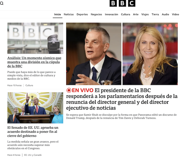 Escandalo BBC manipulación Trump