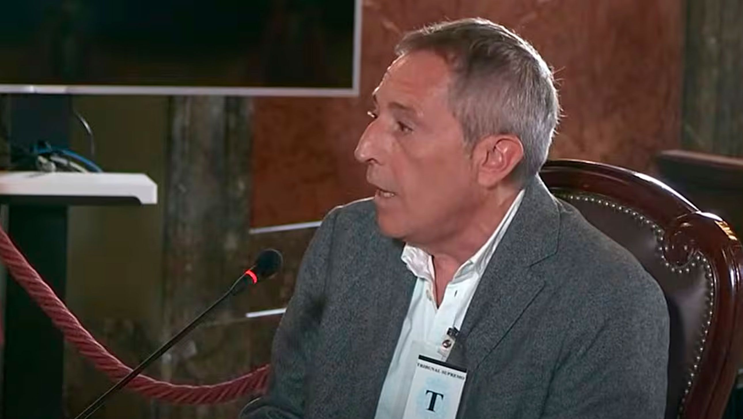 Miguel Ángel Campos, periodista de la Cadena SER, durante su declaración en el juicio al fiscal general del Estado.