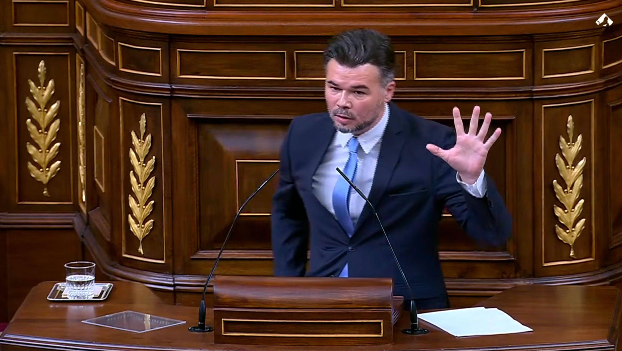 ​​​​​​​Rufián estalla en el Congreso: “El PP es una fábrica de corrupción moral y política”