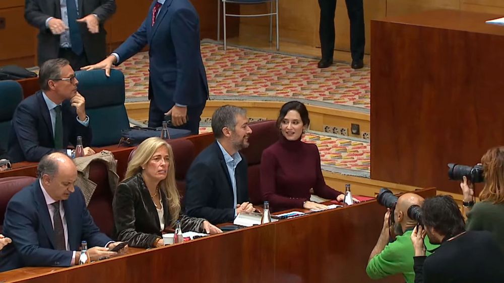 Ayuso en la sesión de control de la Asamblea de Madrid Ayuso en la sesión de control de la Asamblea de Madrid