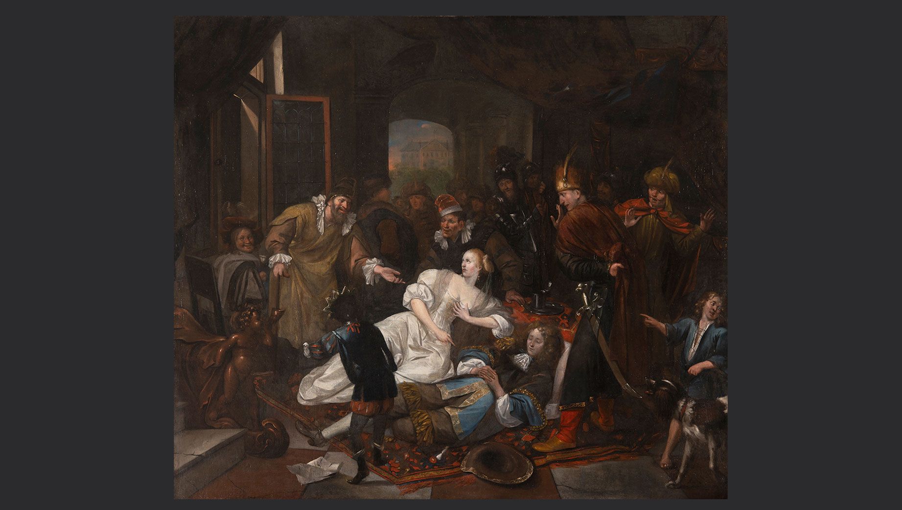 Jan Havicksz Steen (Leiden, Países Bajos, 1626 1679) Las apariencias engañan 1672 Colección BBVA España