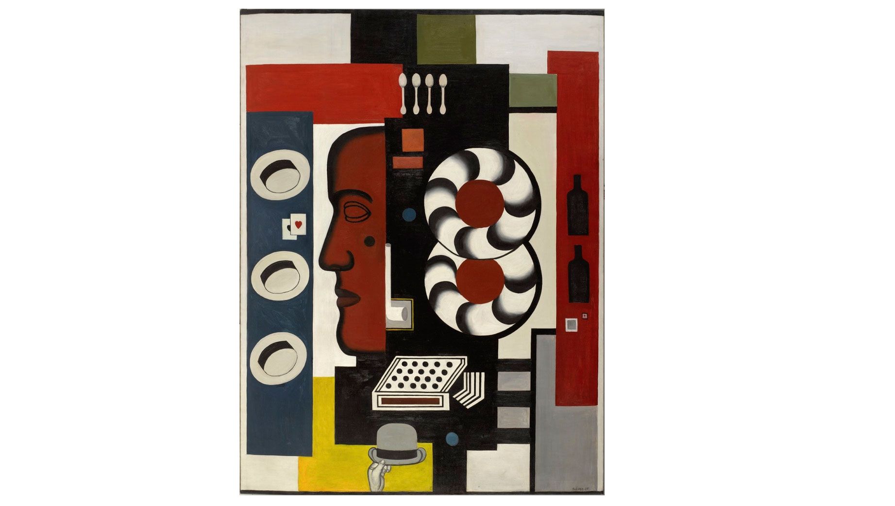 Fernand-Léger, Composición con mano y sombreros. 1927