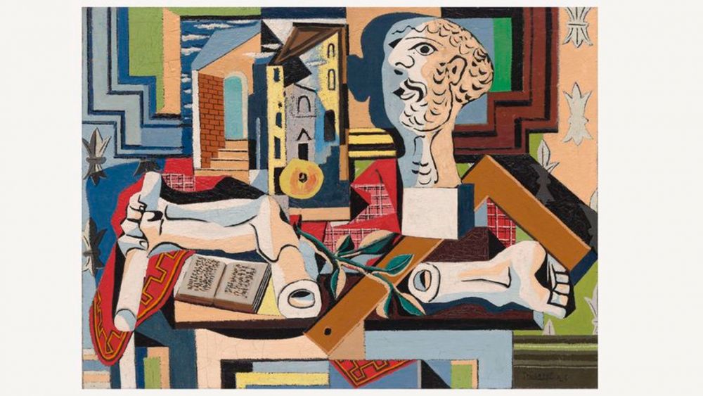 Pablo-Picasso-(1881---1973).-Estudio-con-cabeza-de-yeso