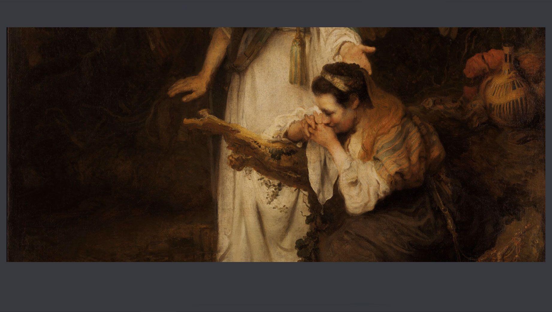 Detalle: La resurrección de Lázaro, Carel Fabritius 1642 National Museum. Varsovia