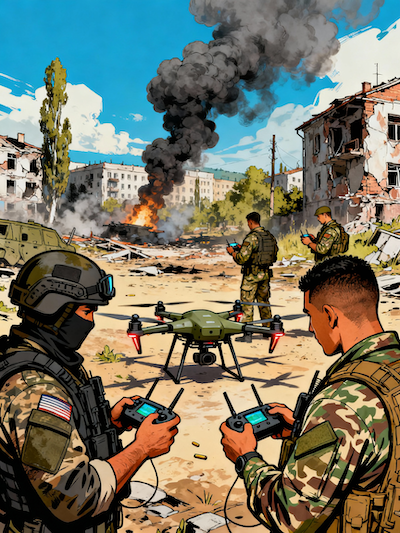 militares drones ucrania
