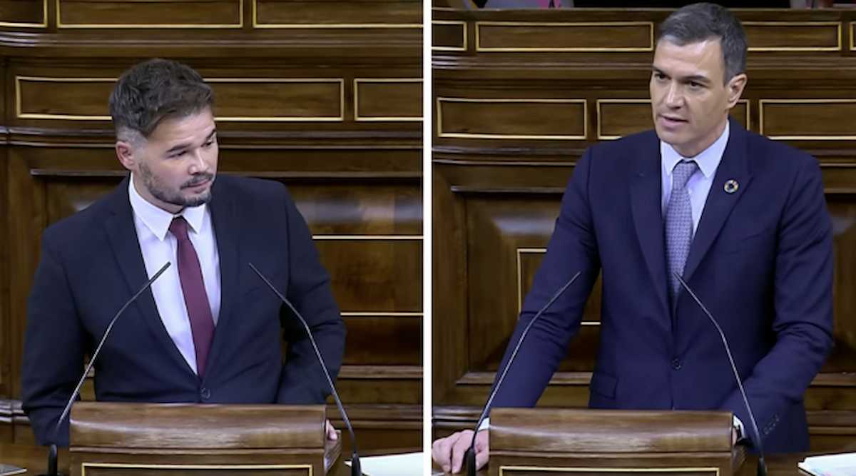 Sánchez y Rufián en una imagen de archivo